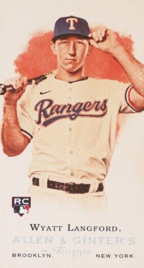 2024 Topps Allen & Ginter Rookie Design Variations Mini Wyatt Langford #RD20 Baseball Card