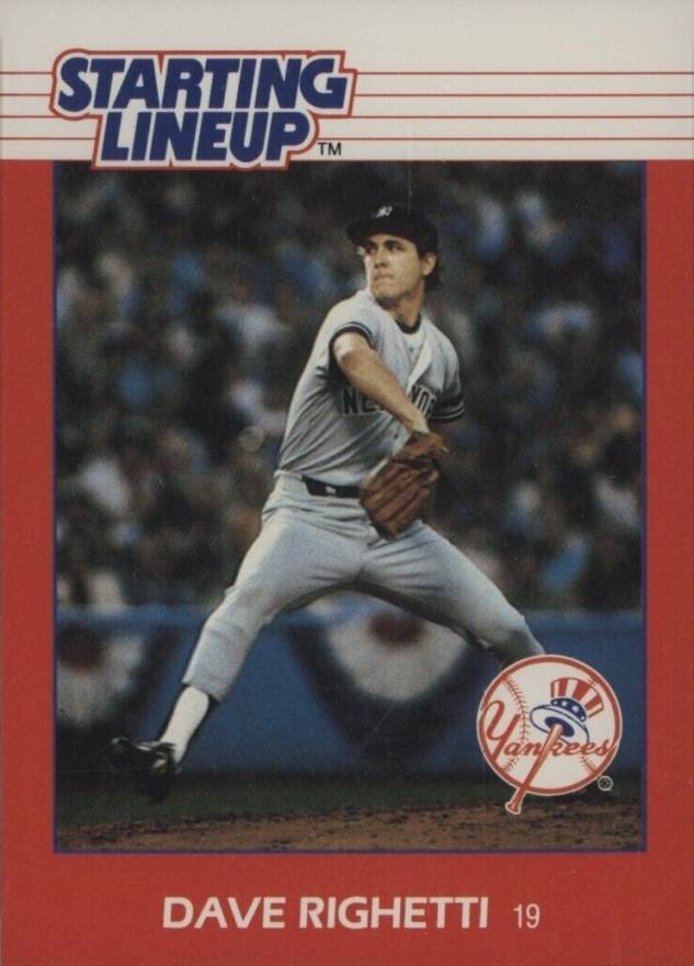 1988 Kenner Starting Lineup Dave Righetti # Baseball Card