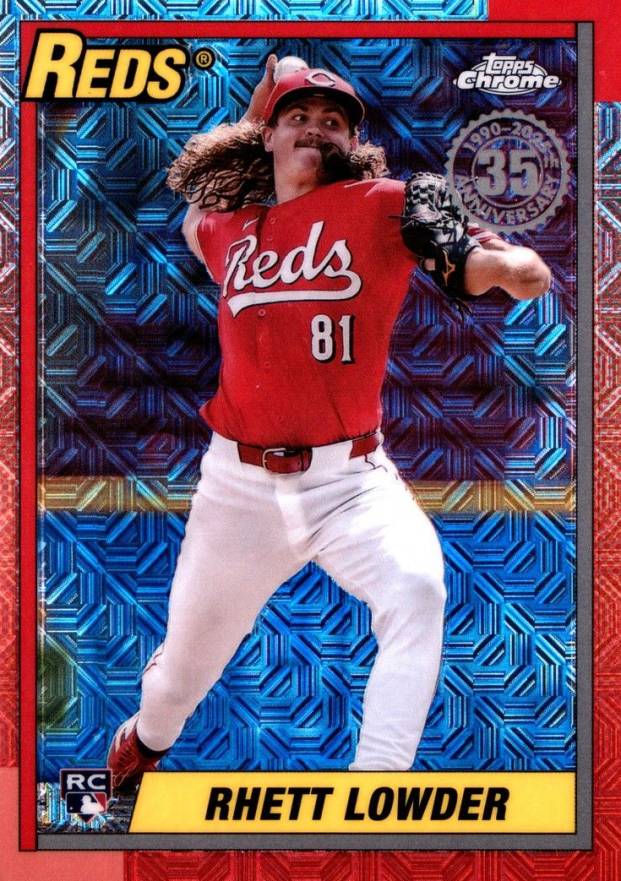 2025 Topps Silver Pack 1990 Chrome Promo Rhett Lowder #29 Baseball Card
