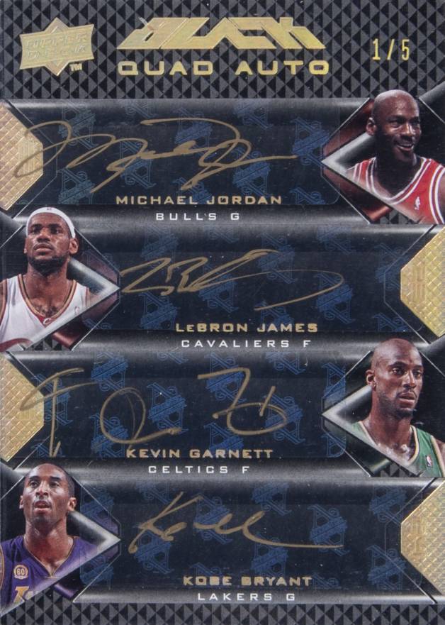 NBAカード　UD BLACK Quad auto patch 5枚限定 NBAカードUD BLACK Quad auto patch 5枚限定