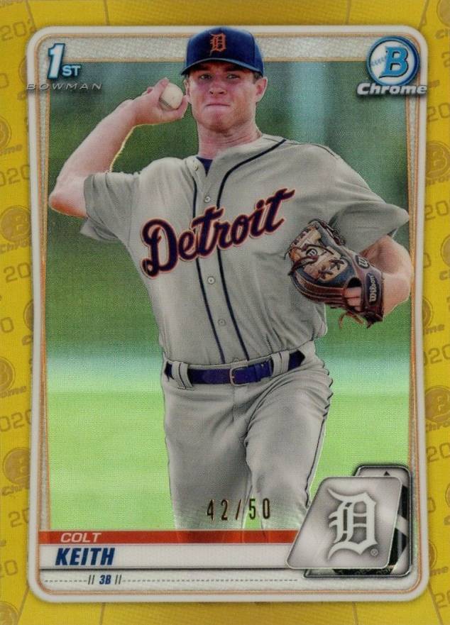 2020 Bowman Draft Colt Keith #BD54 Baseball Card