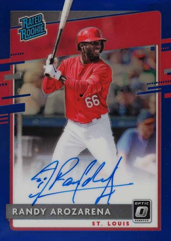 2020 Panini Donruss Optic Rated Rookies Signatures Randy Arozarena #RRSRA Baseball Card