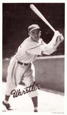 1936 Goudey Premiums-Type 1-Wide Pen Rabbit Warstler # Baseball Card