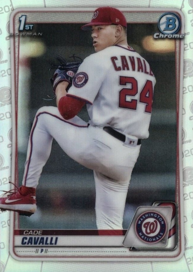 2020 Bowman Draft Cade Cavalli #BD24 Baseball Card