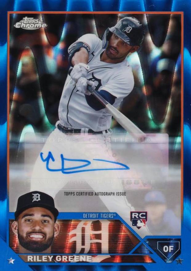 2023 Topps Chrome Update Autograph Riley Greene #ACRG Baseball Card