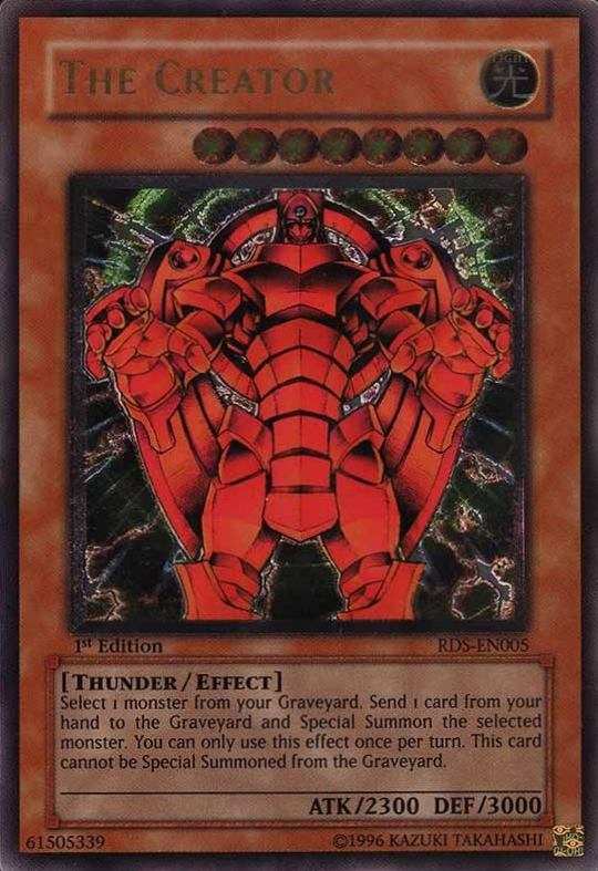 the creator card yugioh [Ultimate Rare 1st Edition] RDS-EN005 Prices | Rise of Destiny This card cannot be Special Summoned from the Graveyard. 2004 YU-GI-Oh! Rds-Rise of Destiny