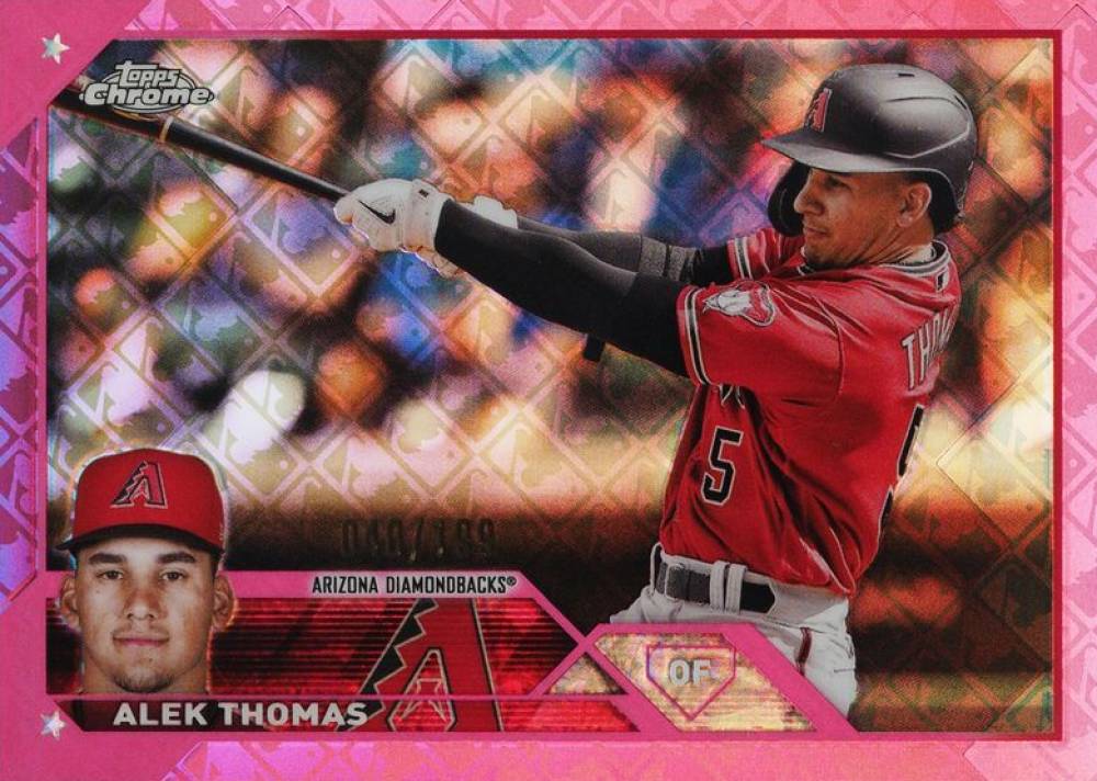2023 Topps Chrome Logofractor Edition Alek Thomas #186 Baseball Card