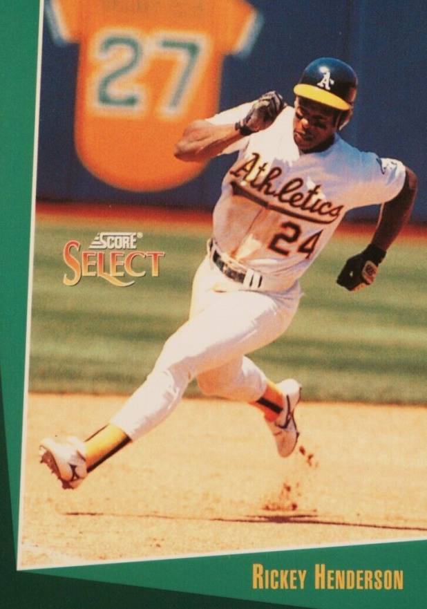1993 Select Rickey Henderson #106 Baseball Card