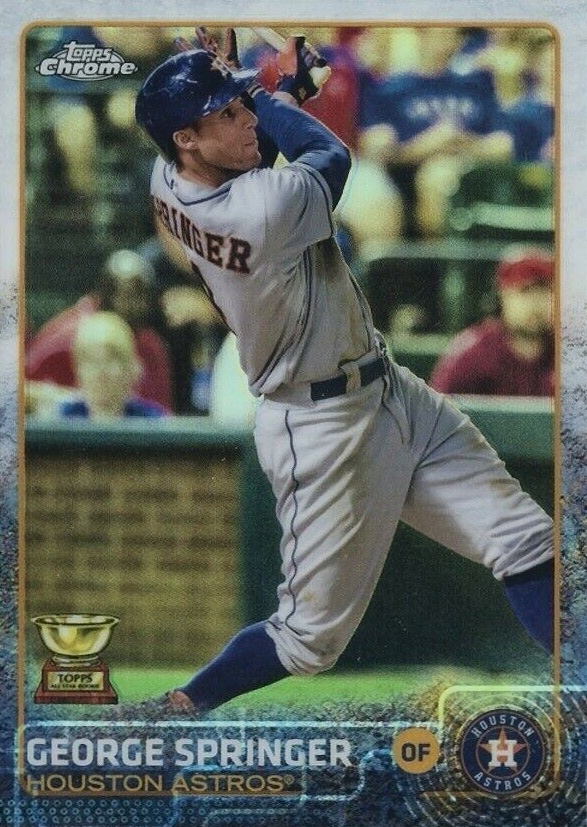 2015 Topps Chrome George Springer #54 Baseball Card