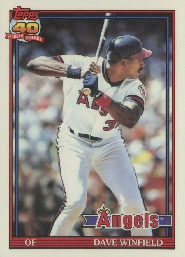 1991 Topps Tiffany Dave Winfield #630 Baseball Card