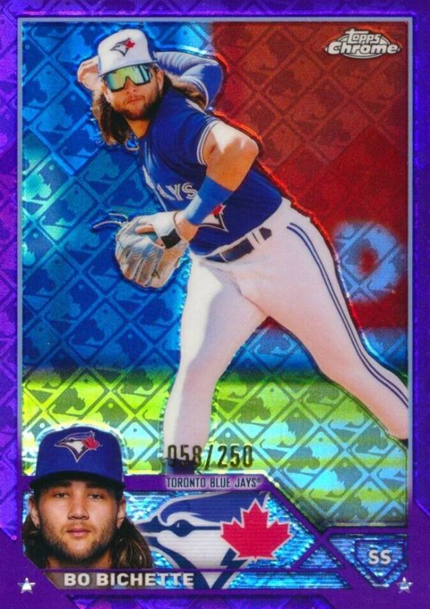 2023 Topps Chrome Logofractor Edition Bo Bichette #11 Baseball Card