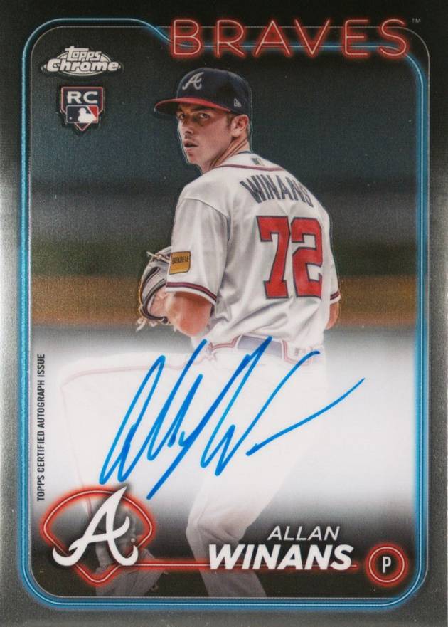 2024 Topps Chrome Rookie Autographs Allan Winans #RAAWS Baseball Card