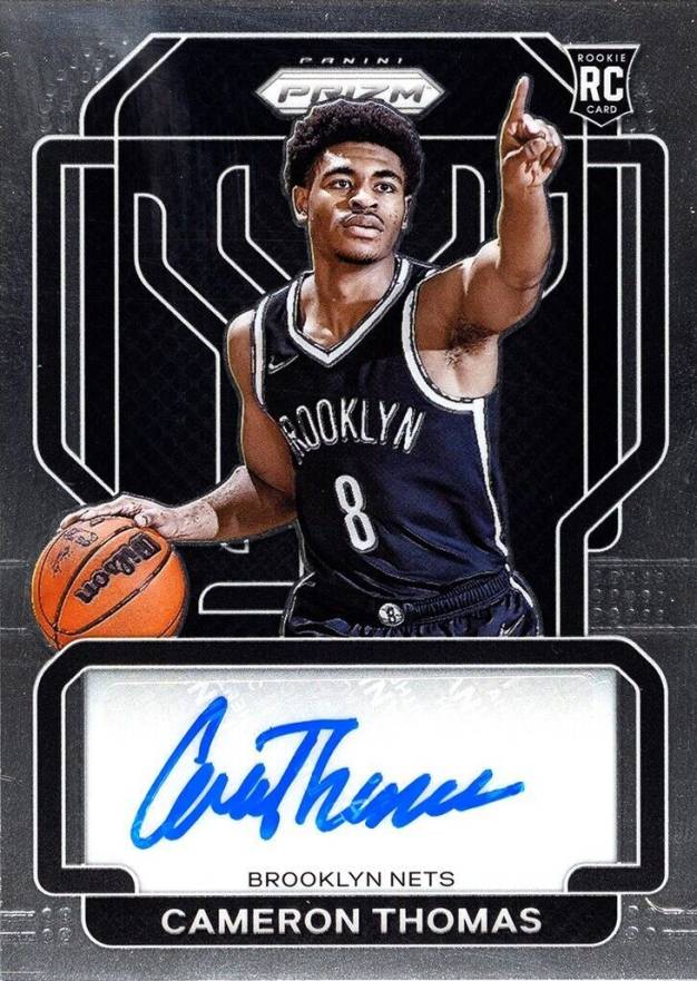 2021 Panini Prizm Rookie Signatures Cameron Thomas #RSCAM Basketball Card