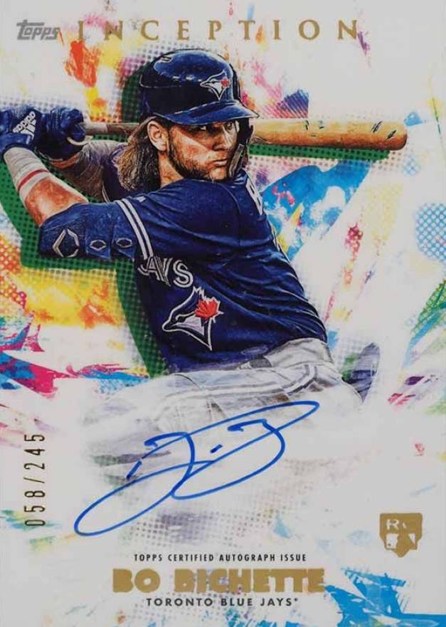 2020 Topps Inception Rookies & Emerging Stars Autographs Bo Bichette #BBI Baseball Card