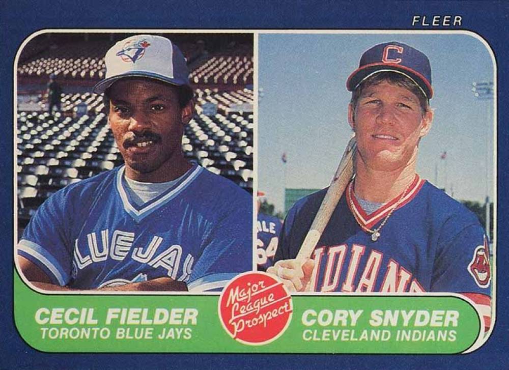 1986 Fleer Cecil Fielder #653 Baseball Card