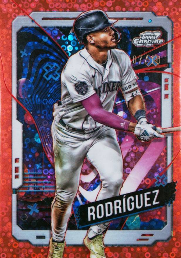 2024 Topps Chrome Cosmic Julio Rodriguez #58 Baseball Card
