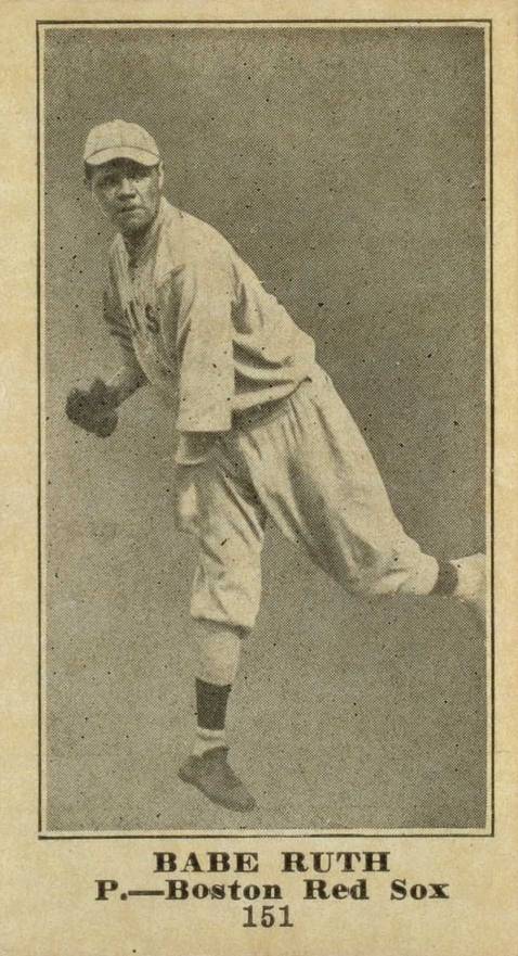 1916 Sporting News Babe Ruth #151 Baseball Card - VCP Price Guide