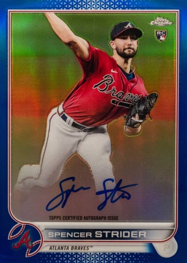 2022 Topps Chrome Rookie Autographs Spencer Strider #RASS Baseball Card