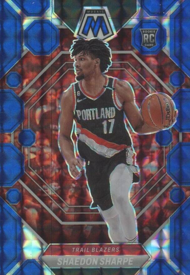 2022 Panini Mosaic Shaedon Sharpe #213 Basketball Card