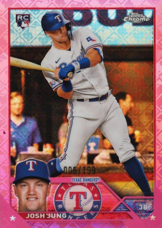 2023 Topps Chrome Logofractor Edition Josh Jung #93 Baseball Card