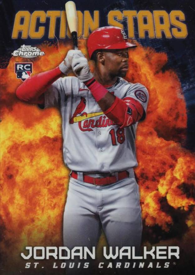 2023 Topps Chrome Update Action Stars Jordan Walker #ASC12 Baseball Card