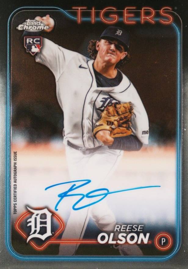 2024 Topps Chrome Rookie Autographs Reese Olson #RARO Baseball Card