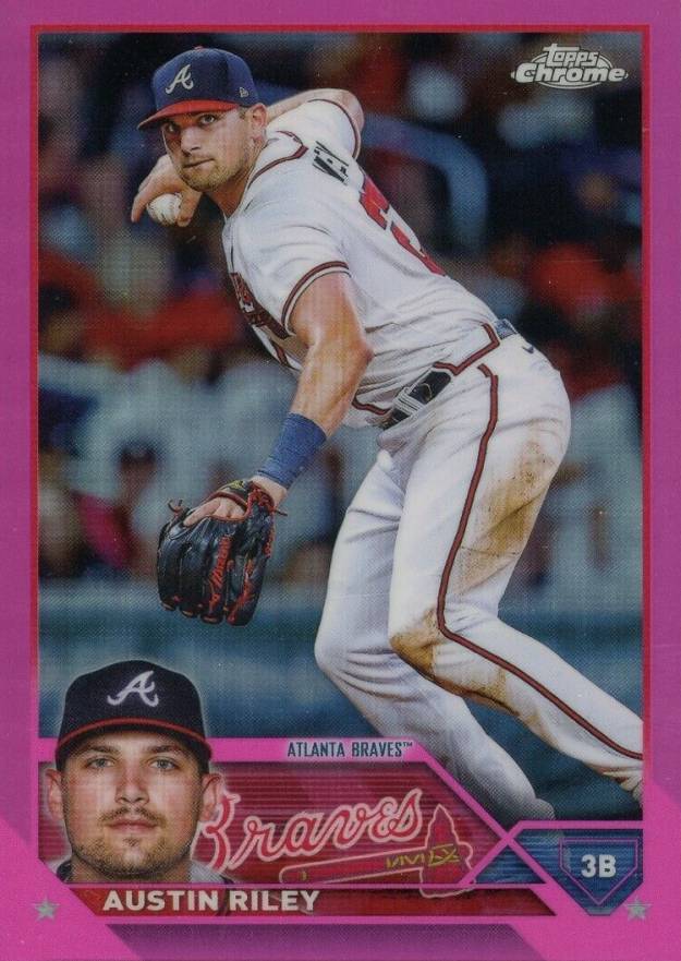 2023 Topps Chrome Austin Riley #66 Baseball Card