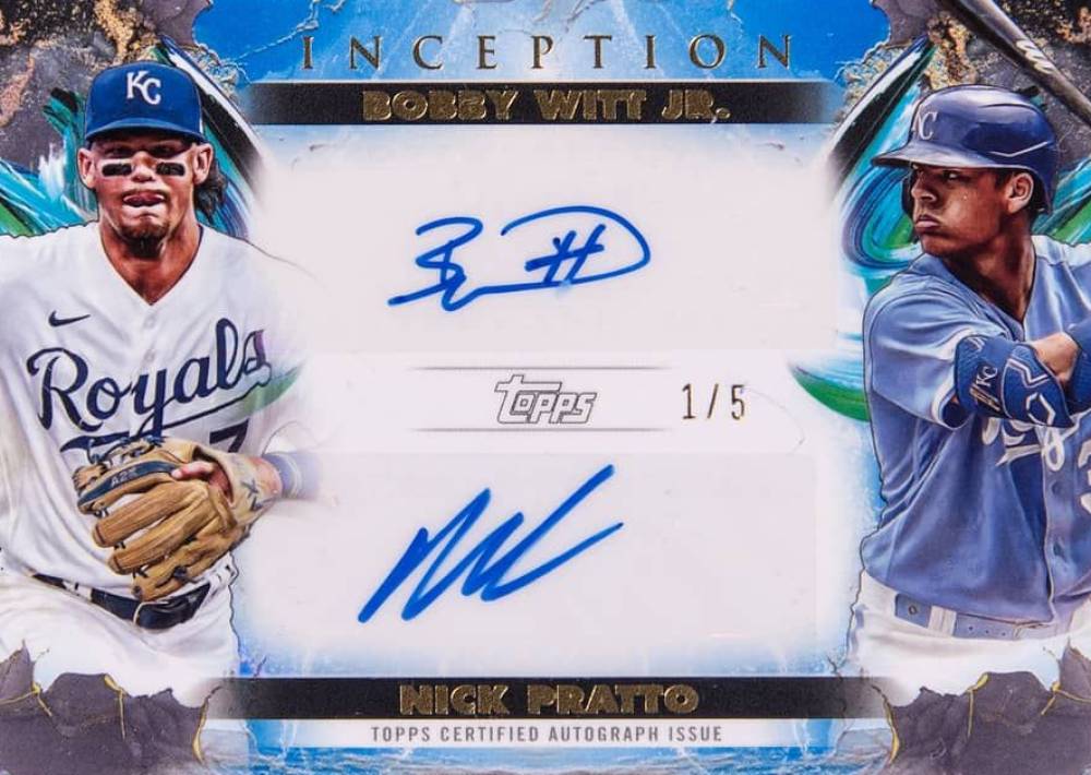 2023 Topps Inception Inception Dual Autographs Bobby Witt Jr. #IDAWP Baseball Card