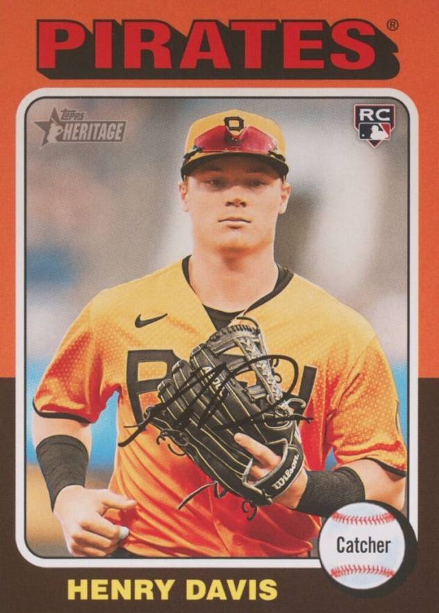 2024 Topps Heritage Henry Davis #415 Baseball Card