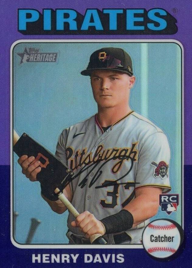 2024 Topps Heritage Henry Davis #415 Baseball Card