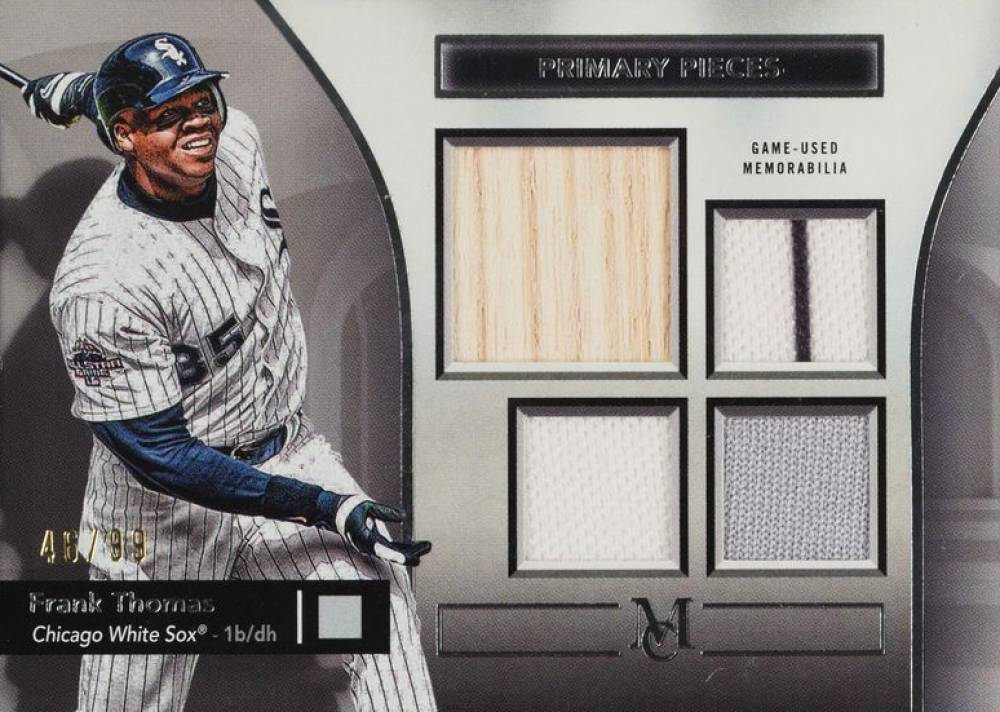 2024 Topps Museum Collection Single-Player Primary Pieces Quad Relics Frank Thomas #FTH Baseball Card