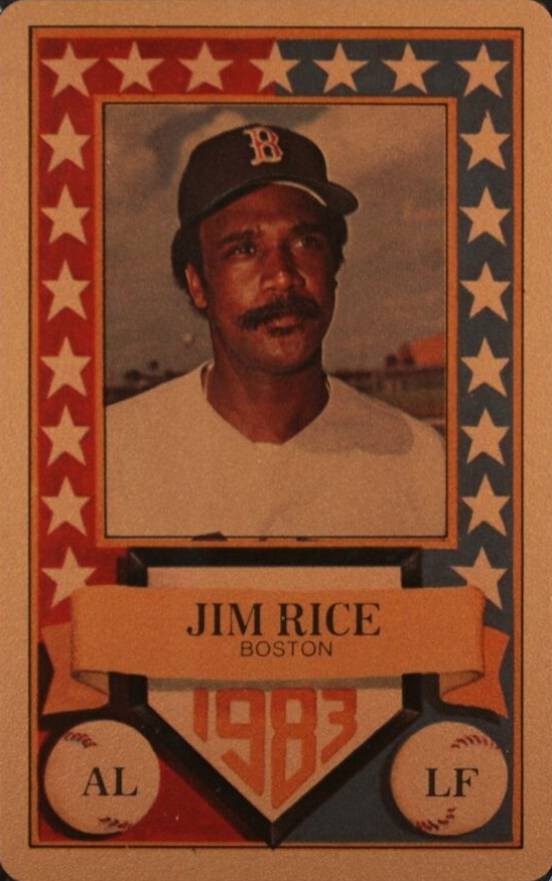 1983 Perma-Graphics All-Star Credit Cards Jim Rice # Baseball Card