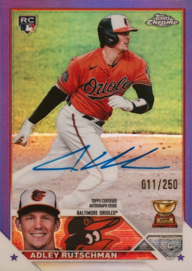 2023 Topps Chrome Rookie Autograph Adley Rutschman #RAAR Baseball Card