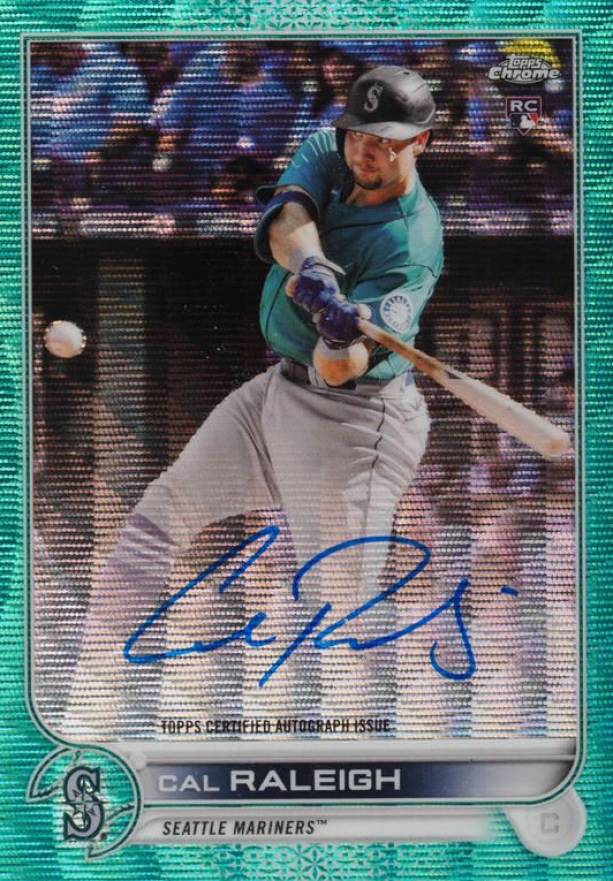 2022 Topps Chrome Rookie Autographs Cal Raleigh #RACR Baseball Card