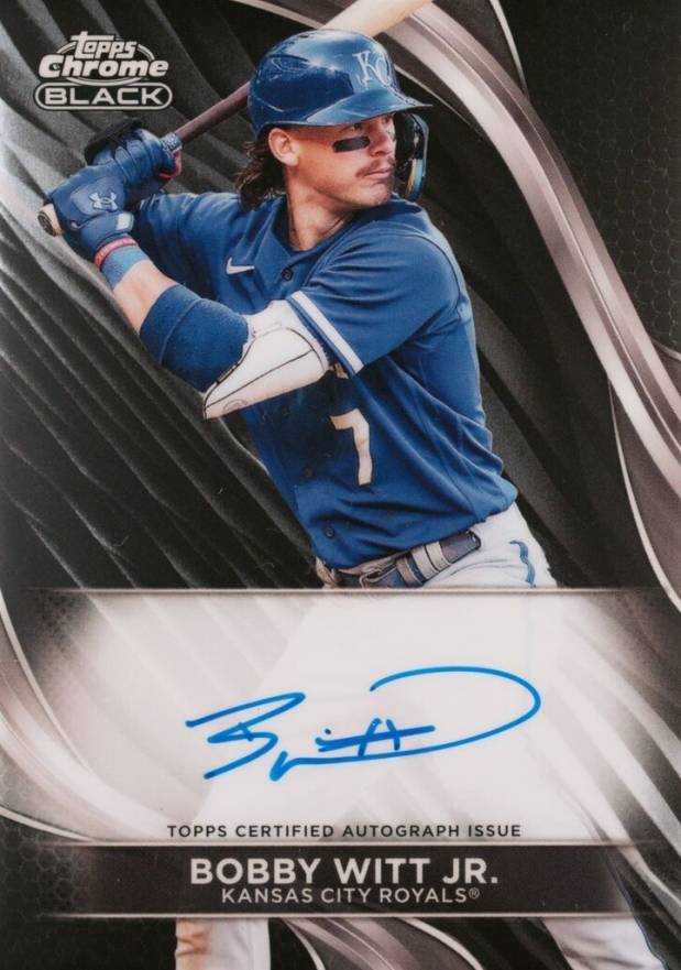 2024 Topps Chrome Black Autographs Bobby Witt Jr. #BWJ Baseball Card