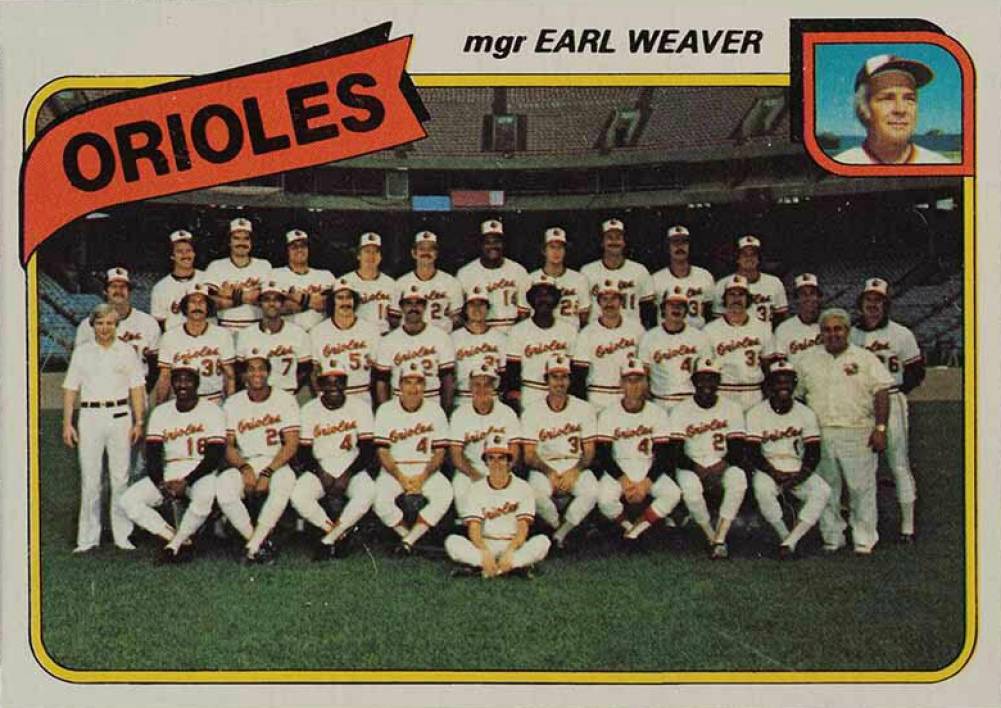 1980 Topps Earl Weaver #404 Baseball Card