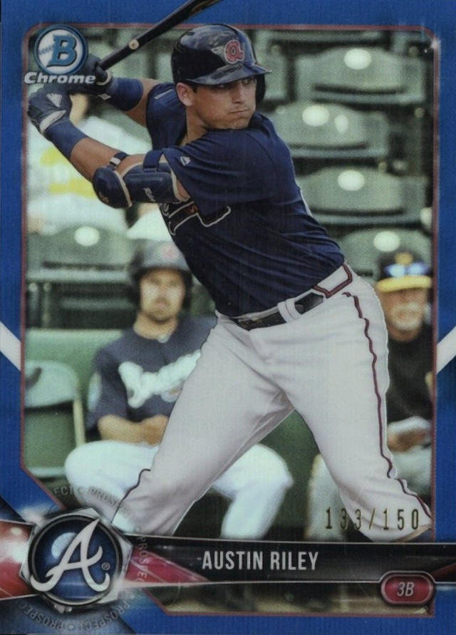 2018 Bowman Chrome Prospects Austin Riley #BCP155 Baseball Card