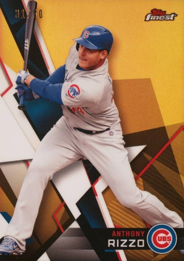 2018 Finest  Anthony Rizzo #37 Baseball Card