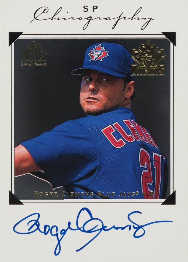 1998 SP Authentic Chirography Roger Clemens #RC Baseball Card