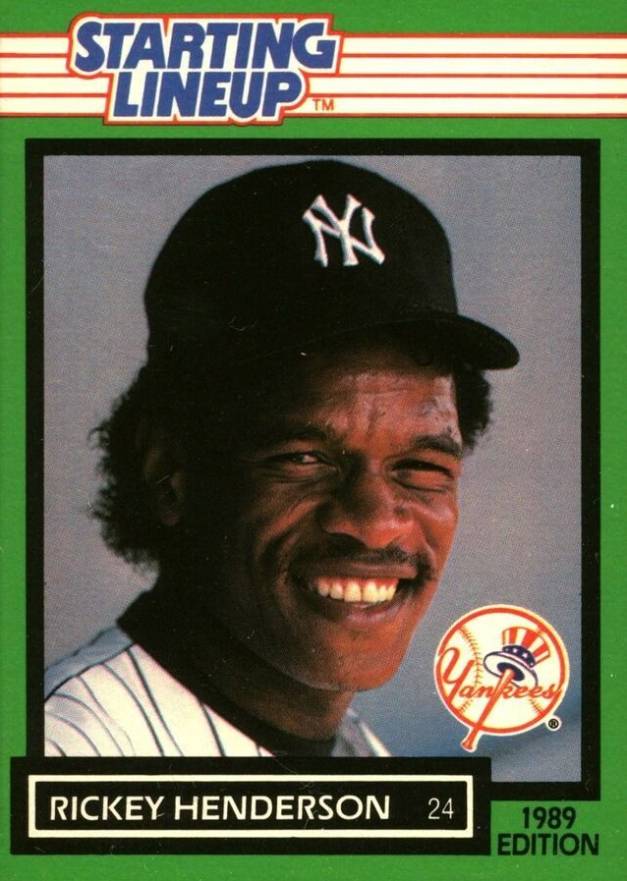 1989 Kenner Starting Lineup Rickey Henderson # Baseball Card