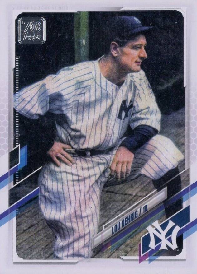 2021 Topps Update Lou Gehrig #US258 Baseball Card