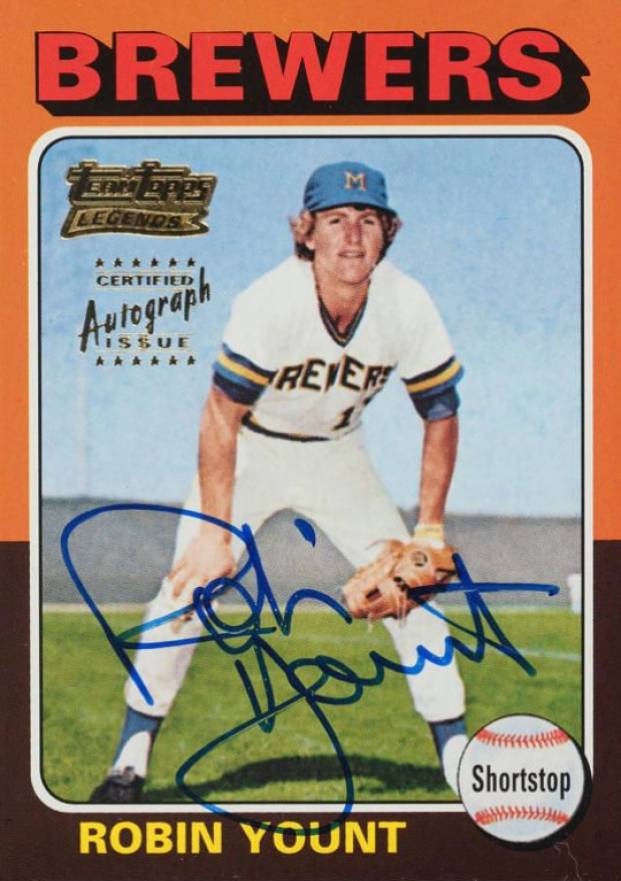 2001 Topps Team Topps Legends Autograph Robin Yount #TT-RY Baseball Card