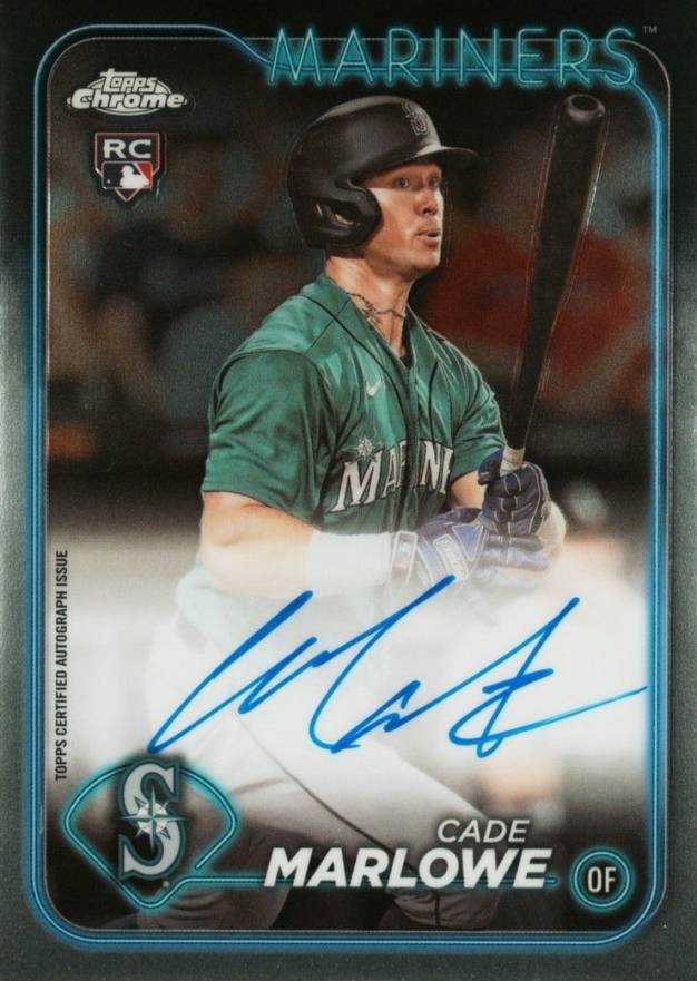 2024 Topps Chrome Rookie Autographs Cade Marlowe #RACMA Baseball Card