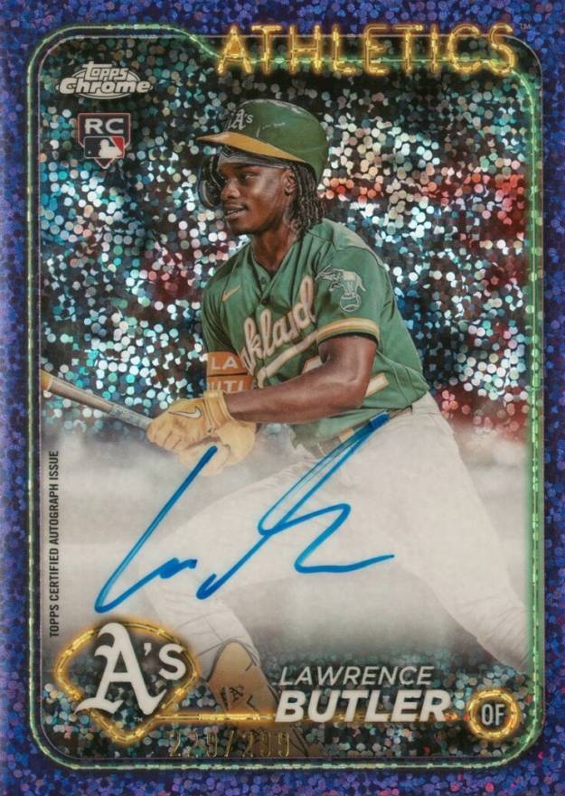 2024 Topps Chrome Rookie Autographs Lawrence Butler #RALBU Baseball Card