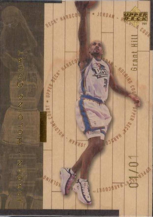 1998 Upper Deck Hardcourt Jordan Holding Court Basketball