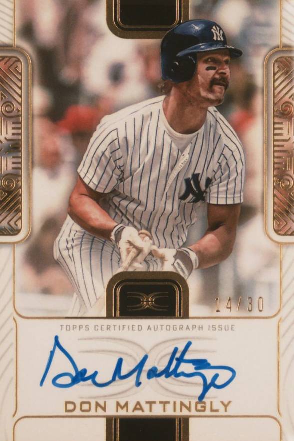 2023 Topps Definitive Collection Framed Autograph Collection Don Mattingly #DM Baseball Card