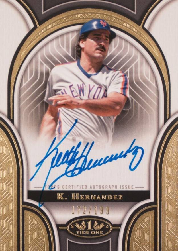 2023 Topps Tier One Prime Performers Autographs Keith Hernandez #PPAKHE Baseball Card