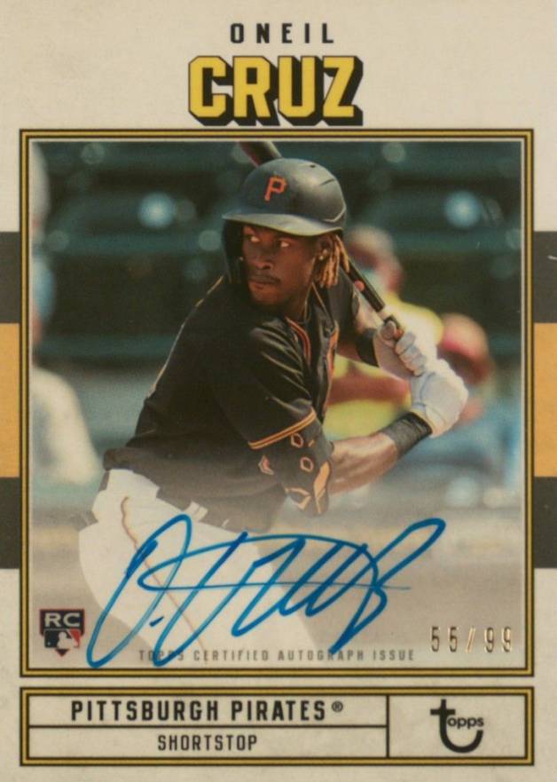 2022 Topps Brooklyn Collection Autograph Oneil Cruz #OC Baseball Card
