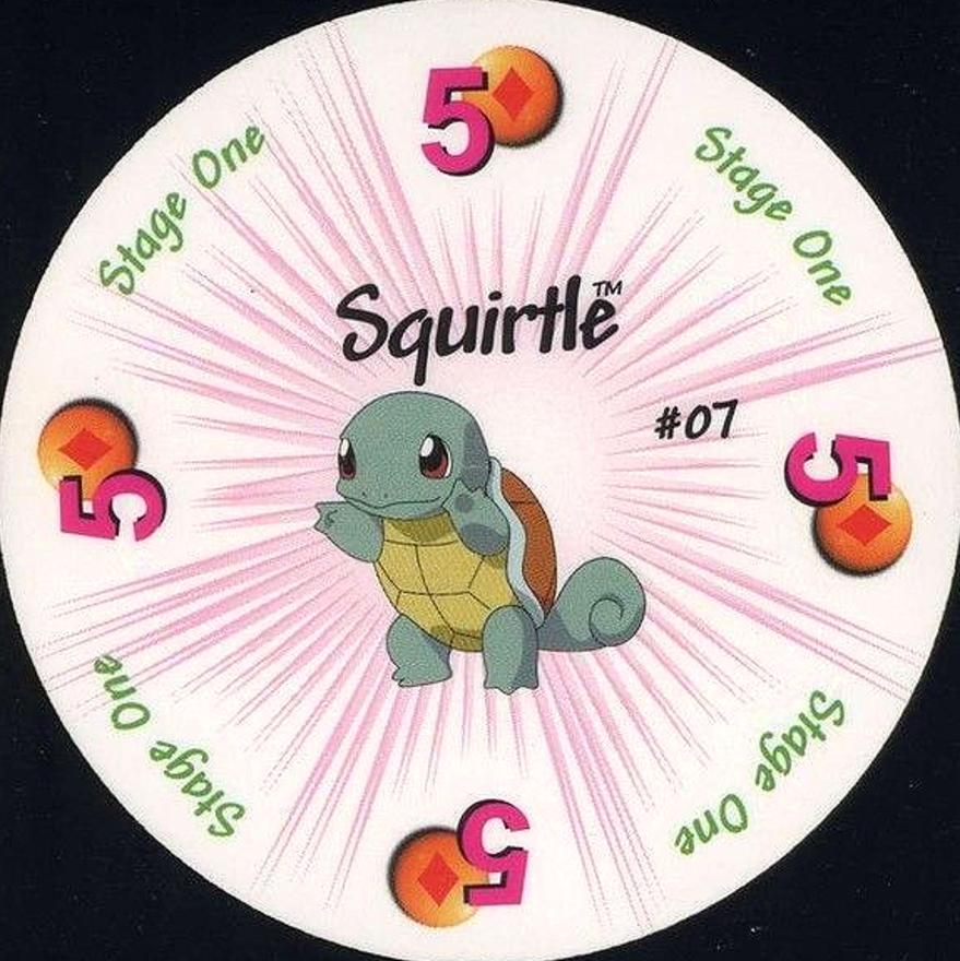 pokemon rummy card game 1999 Pokemon Rummy Squirtle #7 TCG