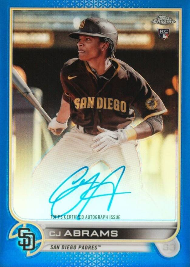 2022 Topps Chrome Rookie Autographs C.J. Abrams #RACA Baseball Card